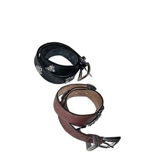 TWO Brighton Small Leather belts Mickey Mouse & Friends & Doggie Lovers